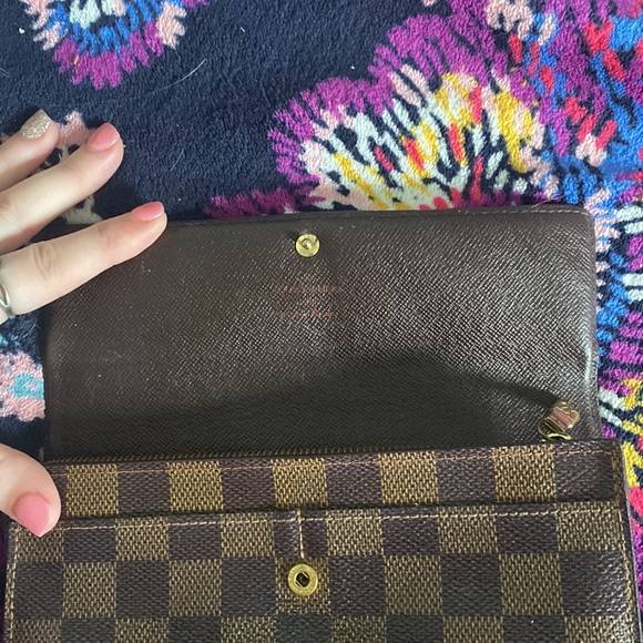 Authentic Vintage Louis Vuitton Ebene Sarah Long Wallet *trade for designer only - Picture 7 of 14